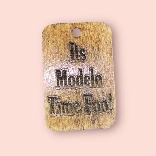 It’s modelo time foo keychain